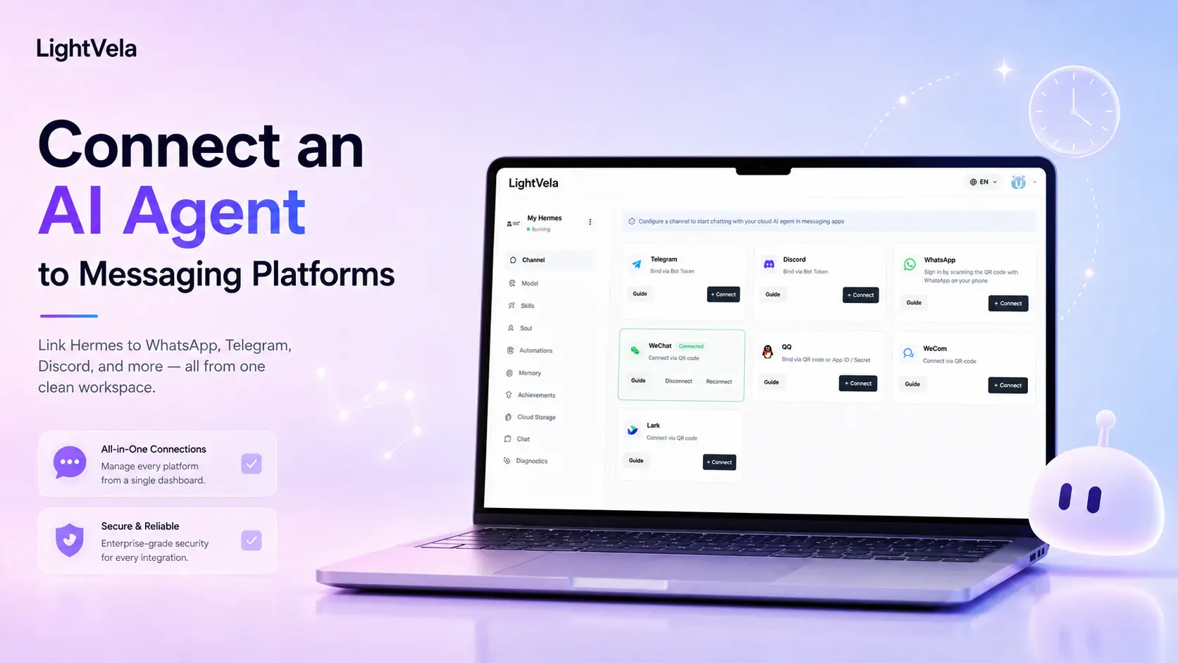 LightVela 中的消息平台連接