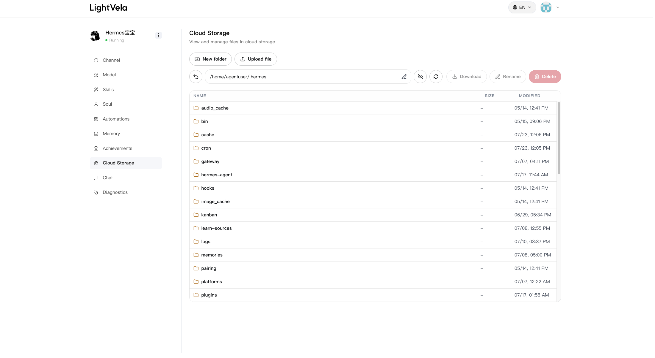 Sumber Cloud Storage untuk ringkasan harian