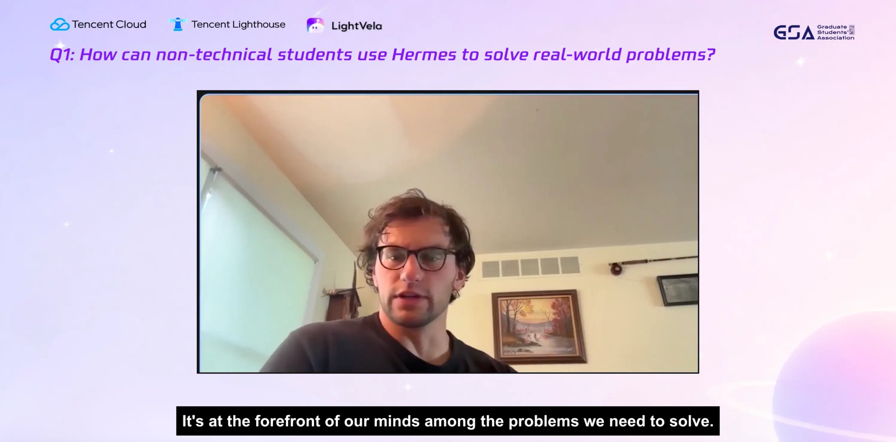 Online meetup co-hosted by LightVela with universities in Singapore and Hermes core team member Tommy