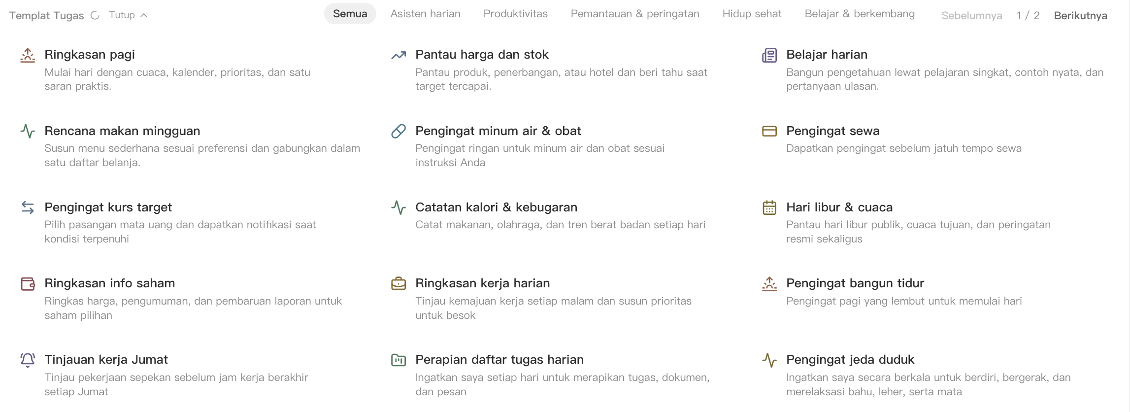 Area template tugas terjadwal